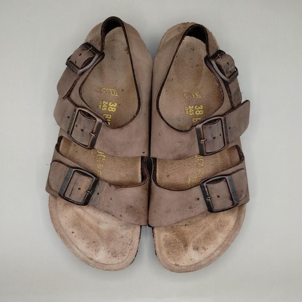 Brown Birkenstock Milano sandals